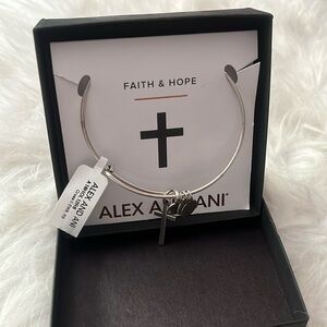 NEW Alex + Ani Faith and Cross slider bracelet
